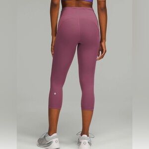•LULULEMON• Swift Speed High-Rise Crop 21" Vintage Plum